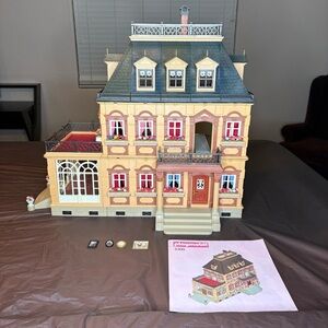 1989 Playmobil 5300 Victorian Mansion Expansion House Set Missing Stairs Railing